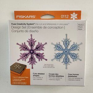 Fiskars Fuse‎ Creativity System Snowflake Design Set Medium Die-Cut Press Plates
